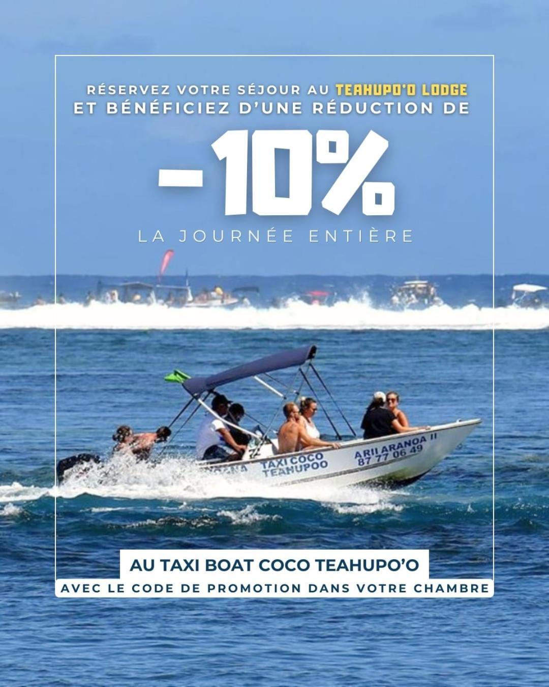 Teahupo'O Lodge, Fare Raepu'U, L'Aventure Du Bout De L'Ile En Famille Ou Entre Amis Teahupoo Exteriér fotografie